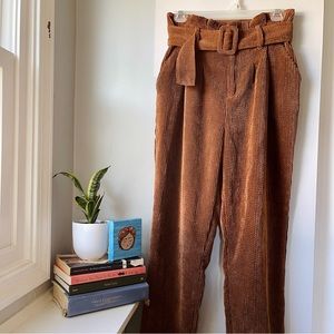 Corduroy Paperbag Pants